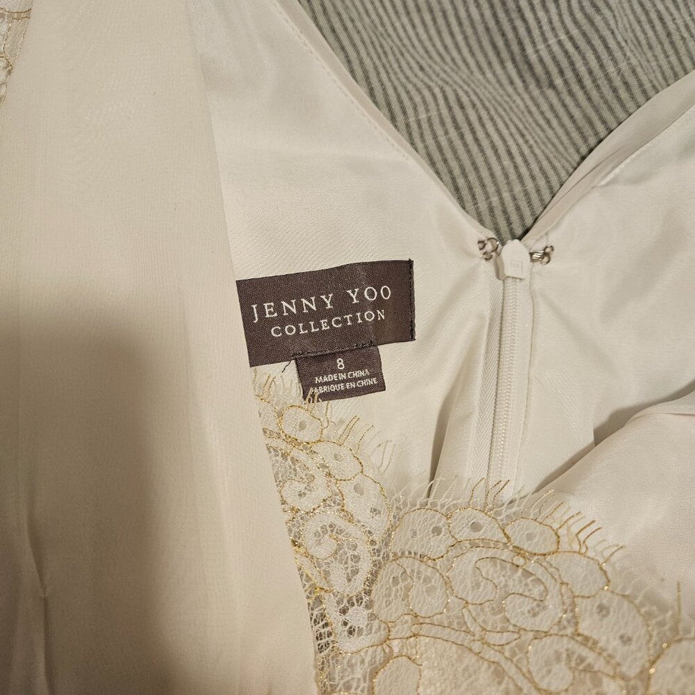 BHLDN by Anthropologie Jenny Yoo Evangeline Wedding Gown - size 8 - Picture 10 of 13